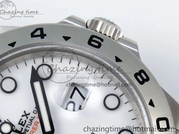 0507 Stylish Explorer II 42mm 226570 Black 904L SS C+F 1:1 Best Edition White Dial on Bracelet VR3285 CHS 1712